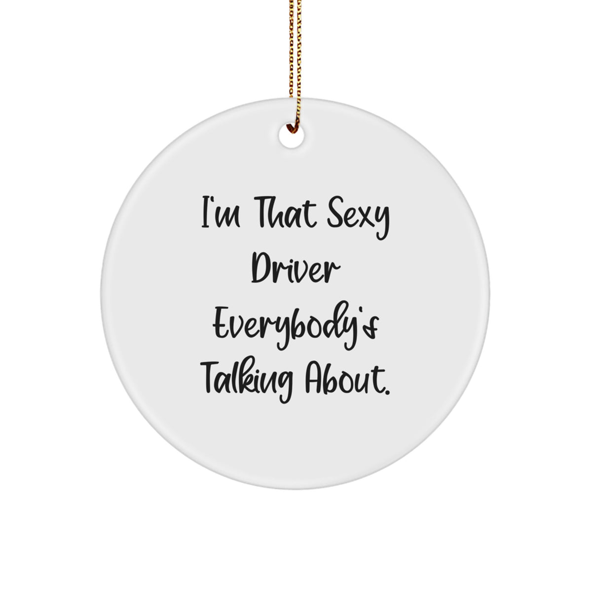 Favorite Driver Circle Ornament for Kids Christmas Bright Special Gift - Image 1