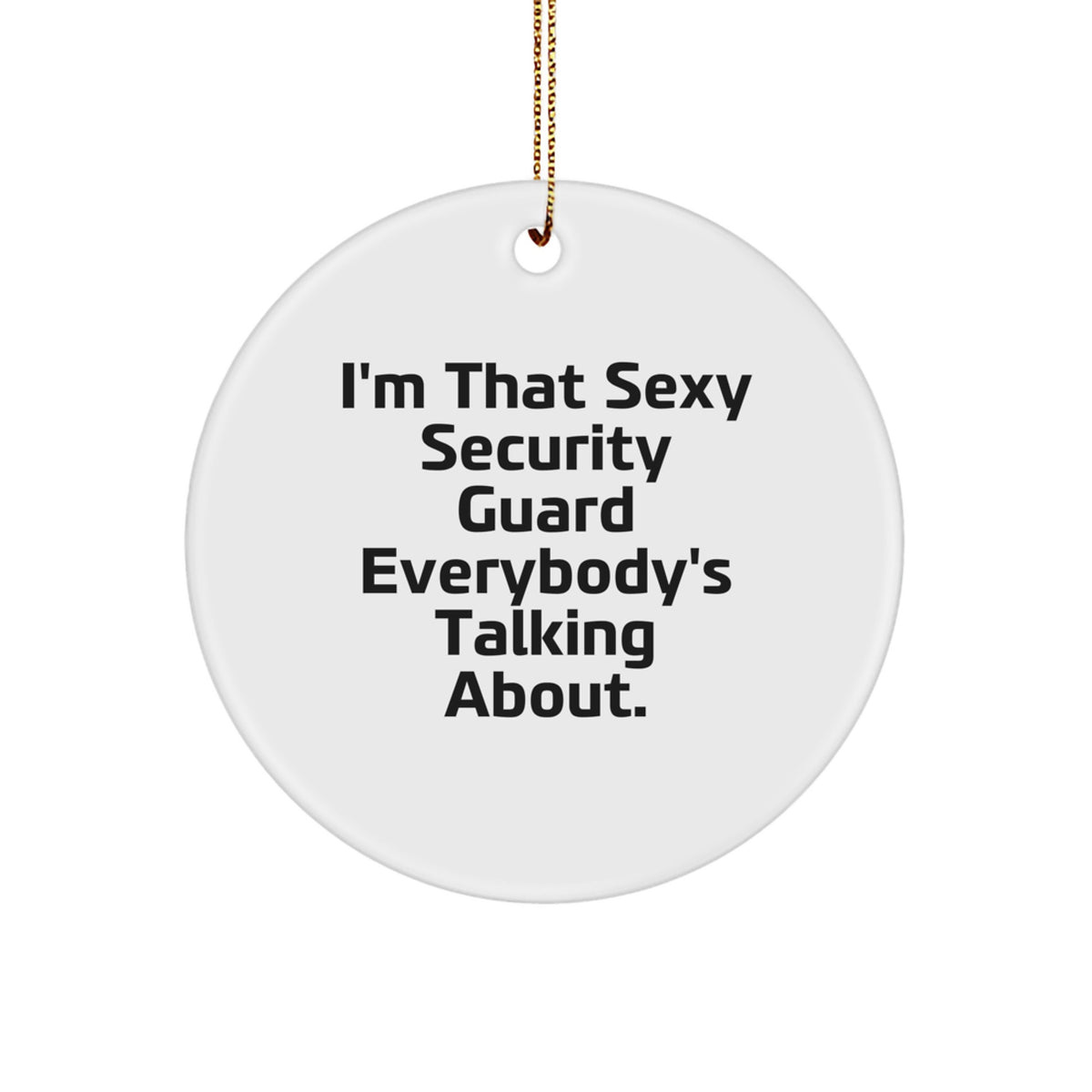 Christmas Ornament Gift for Coworkers A Playful Security Guard Idea - Image 1