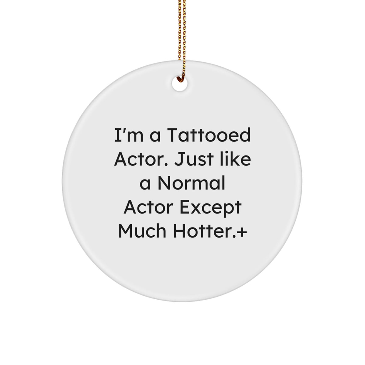 Favorite Actor Circle Ornament for Kids Christmas Keepsake Gift - Image 1