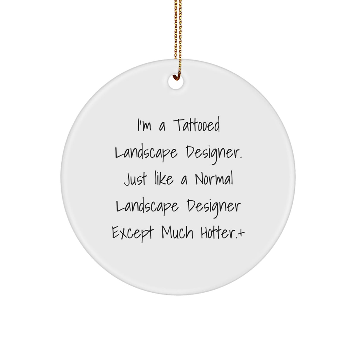 Christmas Gift for Her Landscape Designer Circle Ornament Present - Image 1
