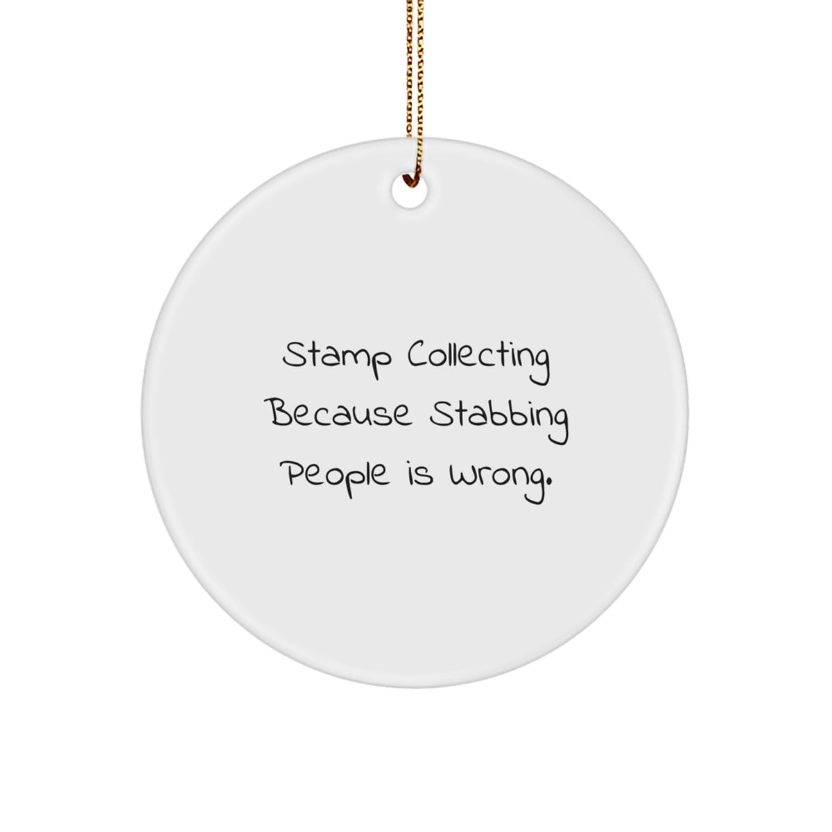 Funny Stamp Collecting Christmas Ornament Gift for Kids - Favorite - Image 1