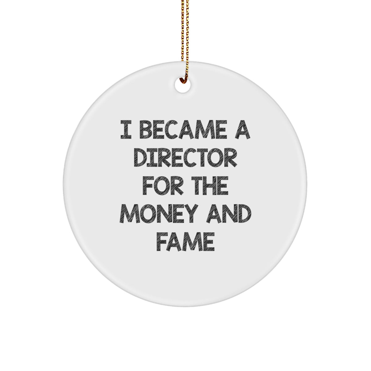 Favorite Director Christmas Ornament Gift for Kids - 'I Became a - Image 1