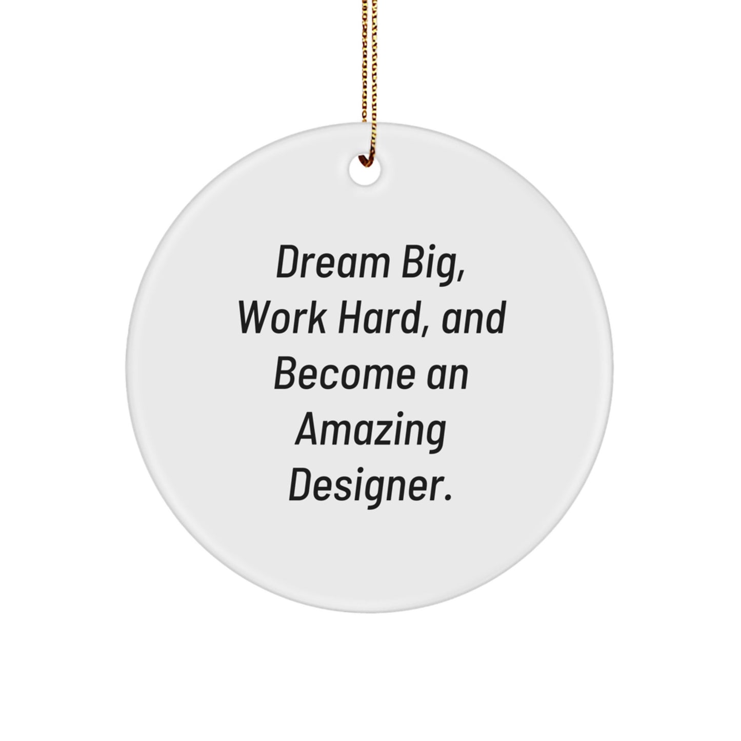Inspirational Designer Circle Ornament Gifts from Family for Christmas - Image 1