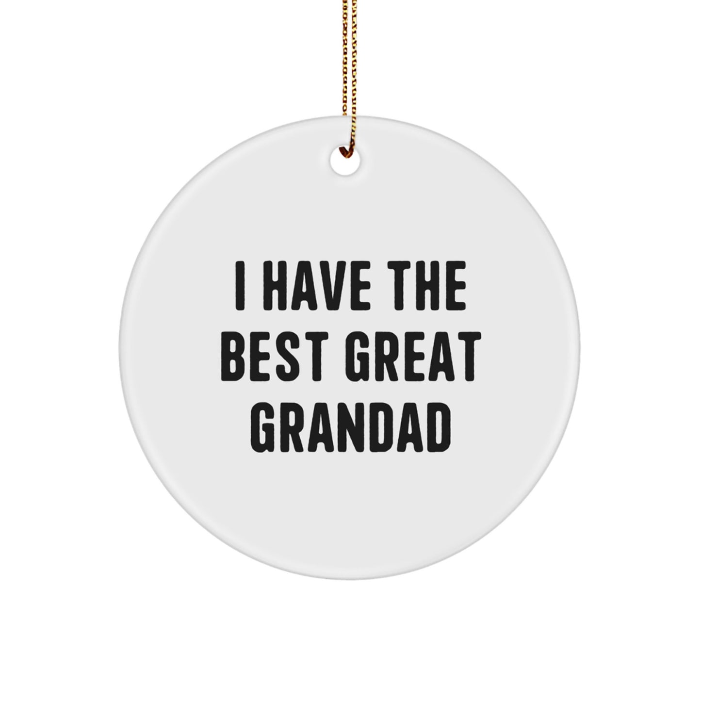 Unique Funny Grandad Circle Ornament Gifts from Family for Grandad This Christmas - Image 1