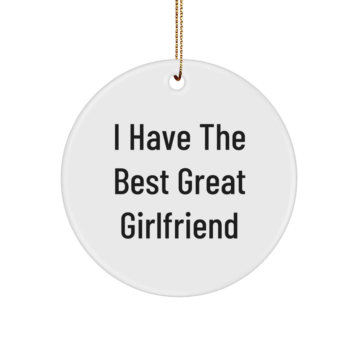 Christmas Unique Gift Sweetheart Circle Ornament for Her – Best Sweetheart - Image 1