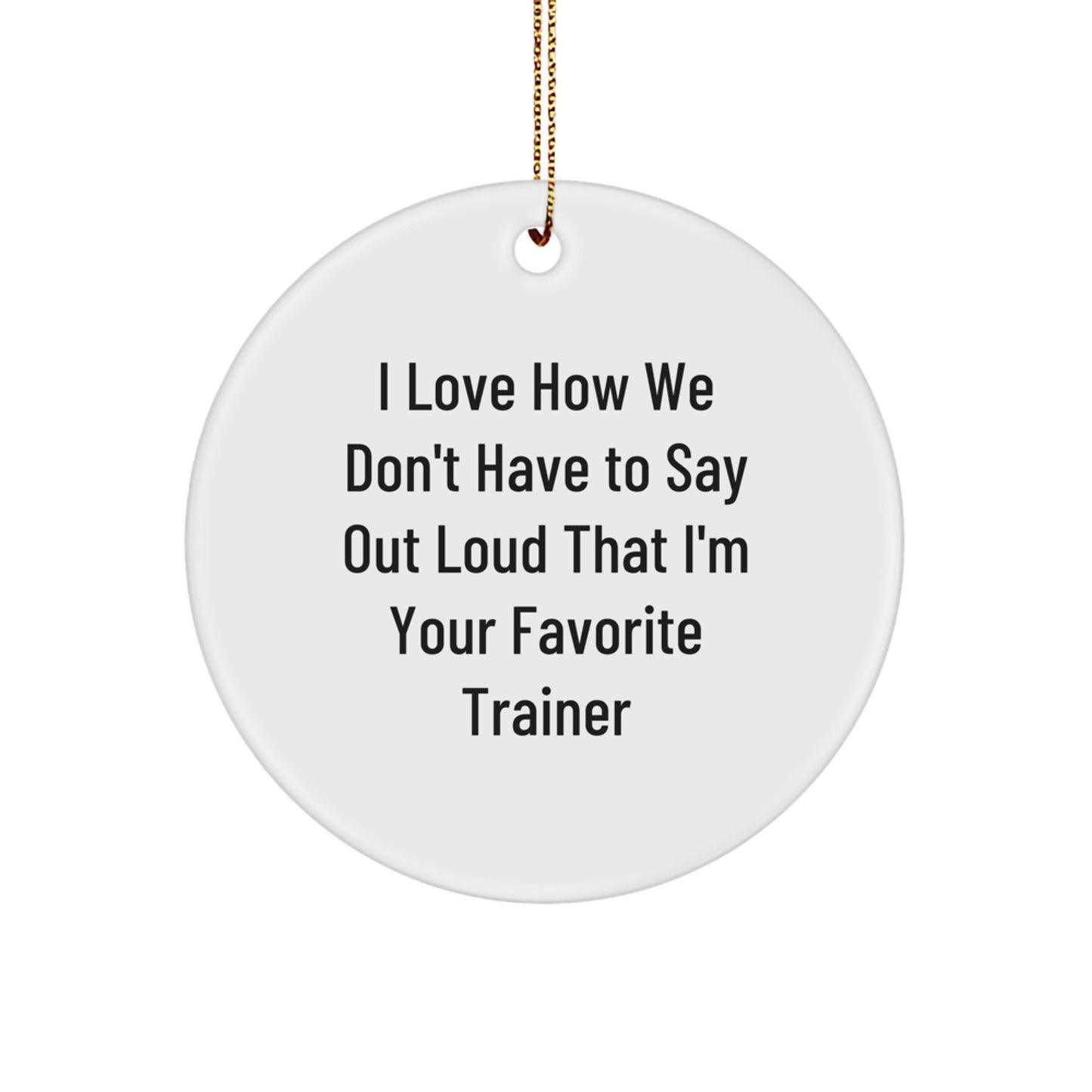 Trainer Christmas Ornament Bright Holiday Idea for Coworkers Gift Season - Image 1