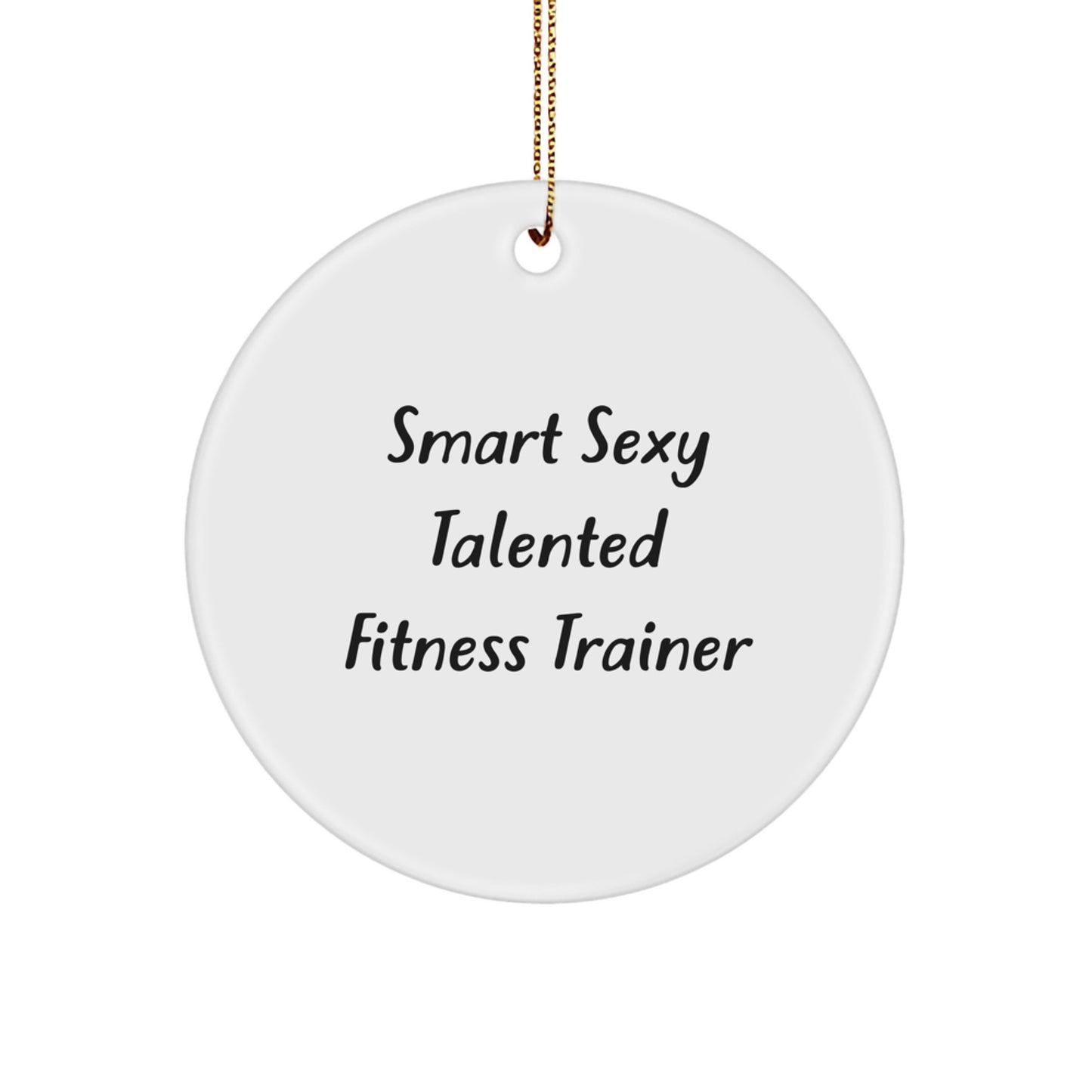Funny Fitness Trainer Gifts for Friends Funny Circle Ornament from Men Friends to Fitness Trainer Men - Image 1