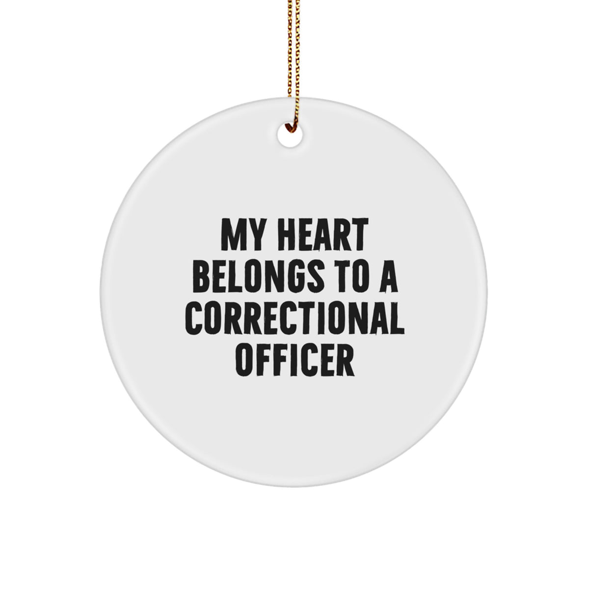Correctional Officer Christmas Ornament for Roommates Memento Gift - Image 1