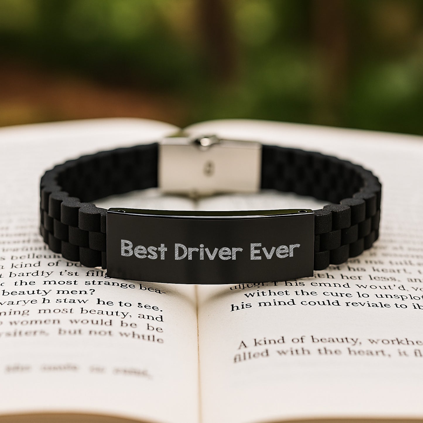 Funny Driver Gifts from Friends - Best Driver Ever Glide lock Clasp Bracelet for Graduation - Image 2