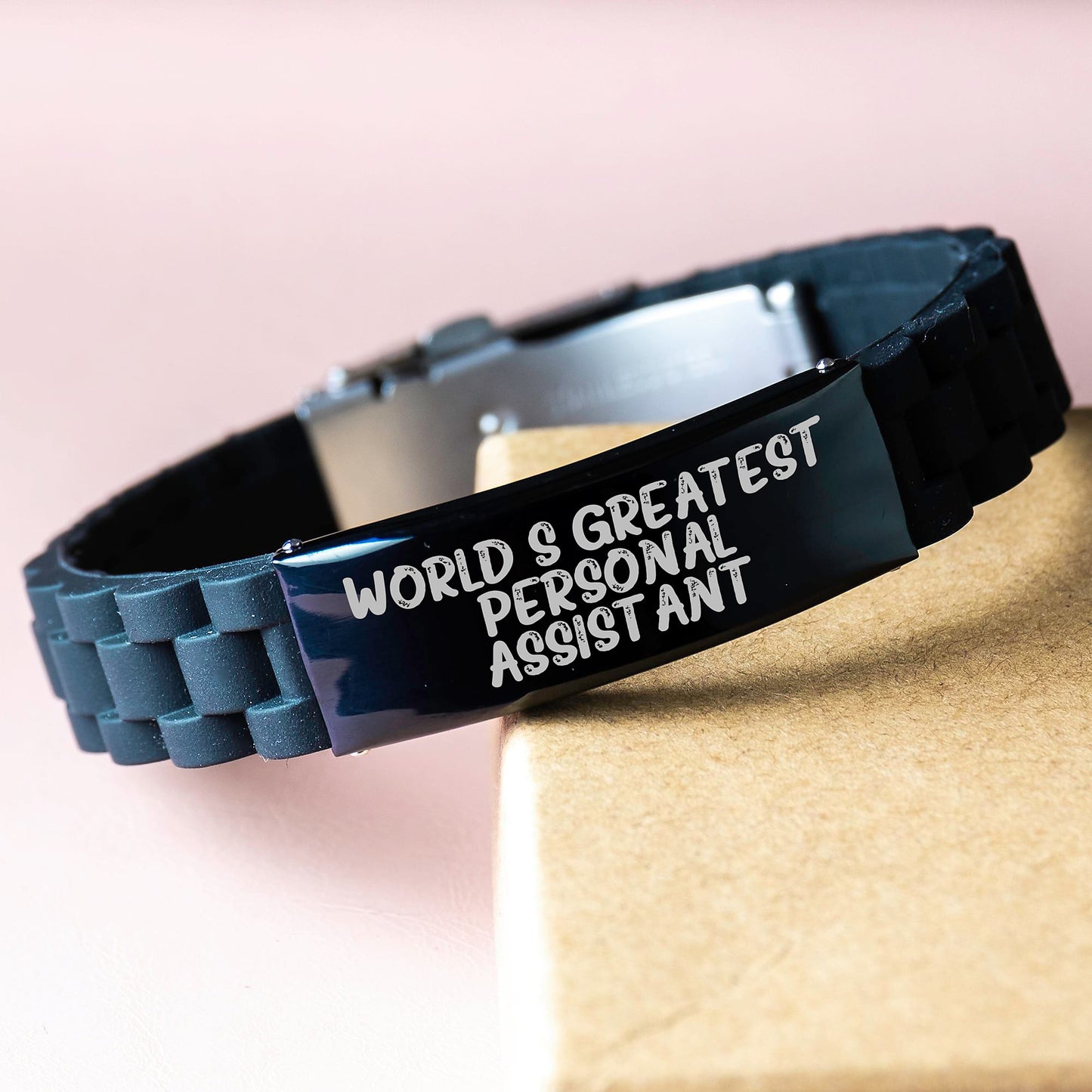 Gifts for Personal Assistant, Funny World's Greatest Personal Assistant, Glide lock Clasp Bracelet Birthday Unique Gifts from Friends - Image 3