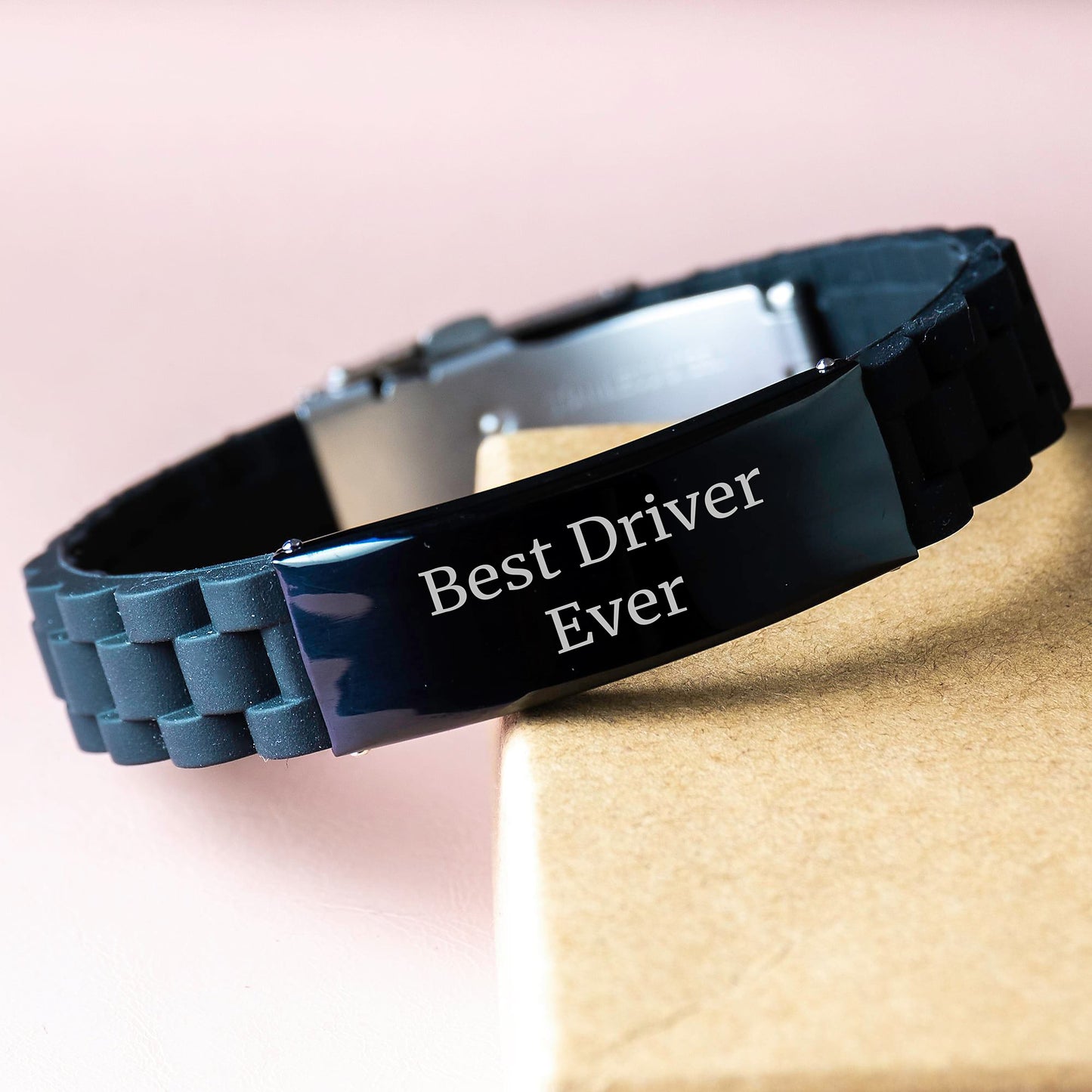 Funny Driver Gifts from Men to Best Driver Ever - Unique Glide lock Clasp Bracelet for Driver Graduation - Image 3