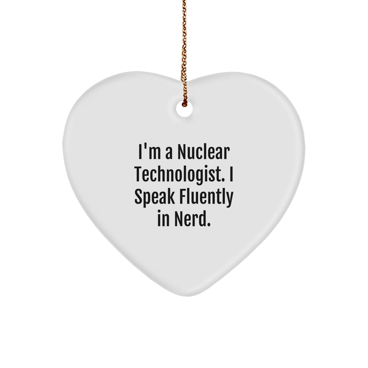 MDF Heart Christmas Ornament for Coworkers Gift – Nuclear Tech Idea - Image 1