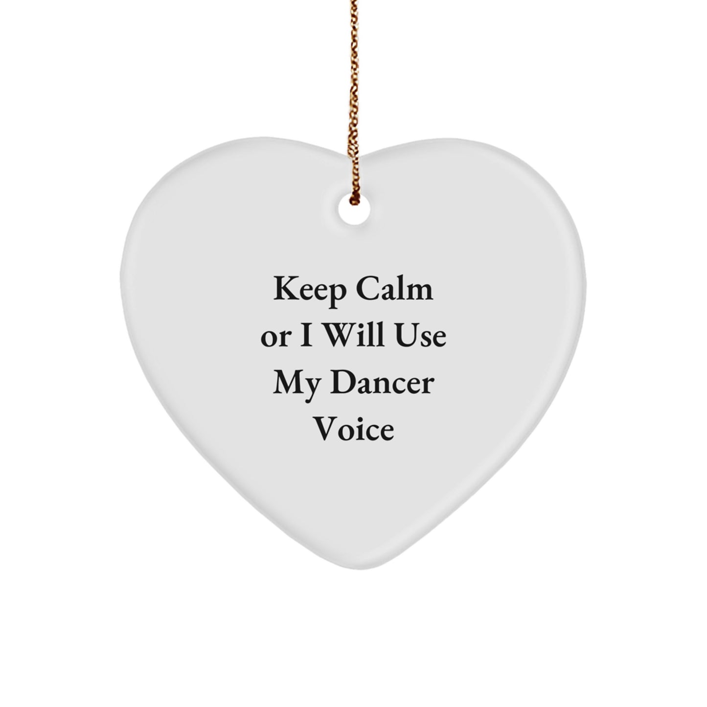Funny Dancer Heart Ornament Gifts from Friends or Family for Christmas Unique Dancer Gifts - Image 1