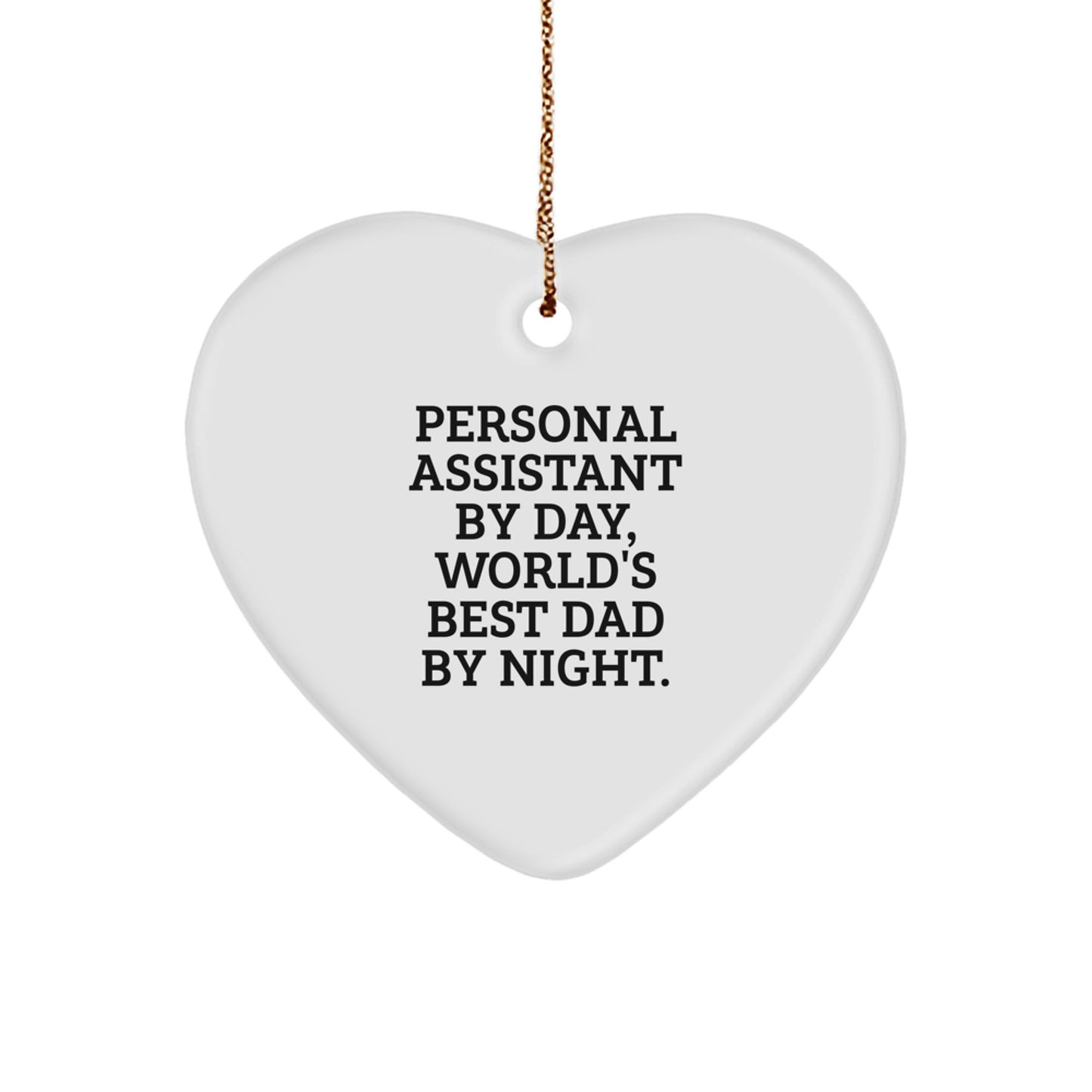 Funny Personal Assistant Gifts from Men to Coworkers Unique Heart Ornament for Christmas Unique Gifts for Personal Assistant - Image 1