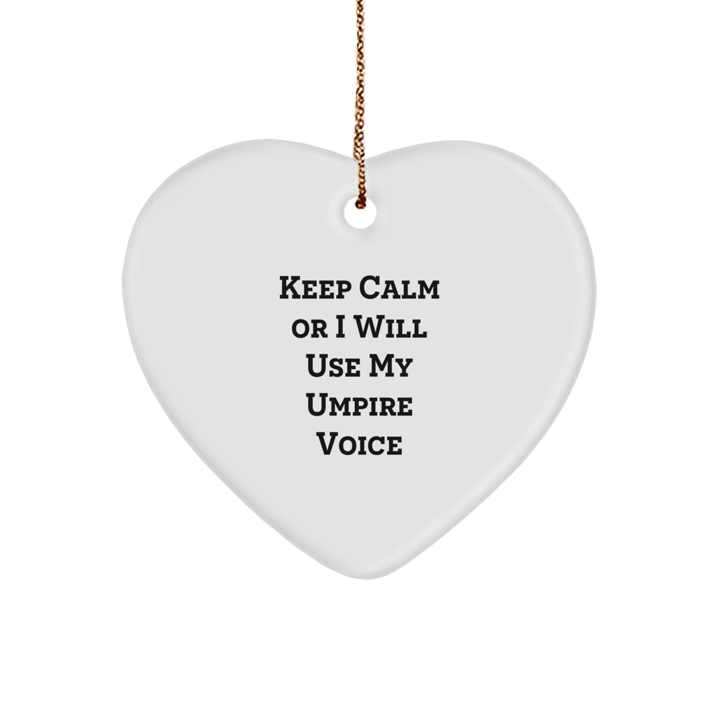 Funny Umpire Heart Ornament Gifts for Umpires from Friends on Christmas Unique Gifts - Image 1