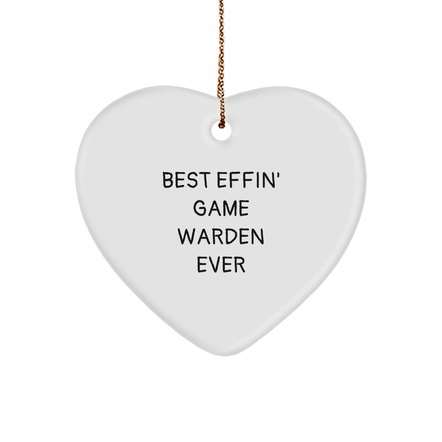 Game Warden Christmas Ornament for Him Best Effin Game Warden Gift - Image 1