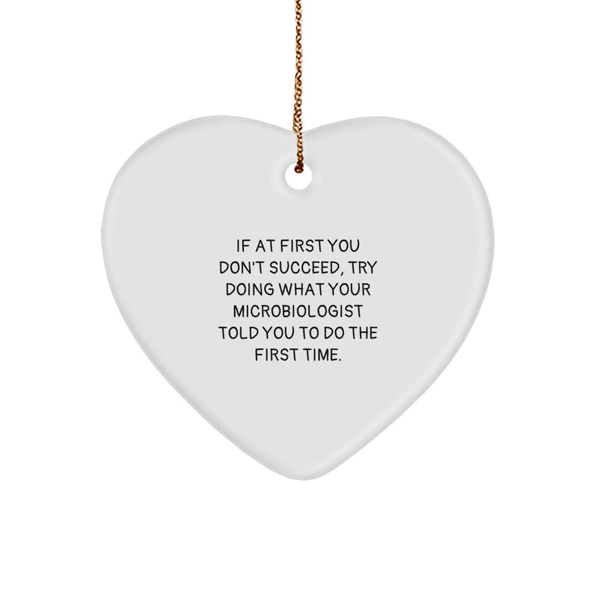 Microbiologist Christmas Ornament Gift for Him A Humorous Present - Image 1