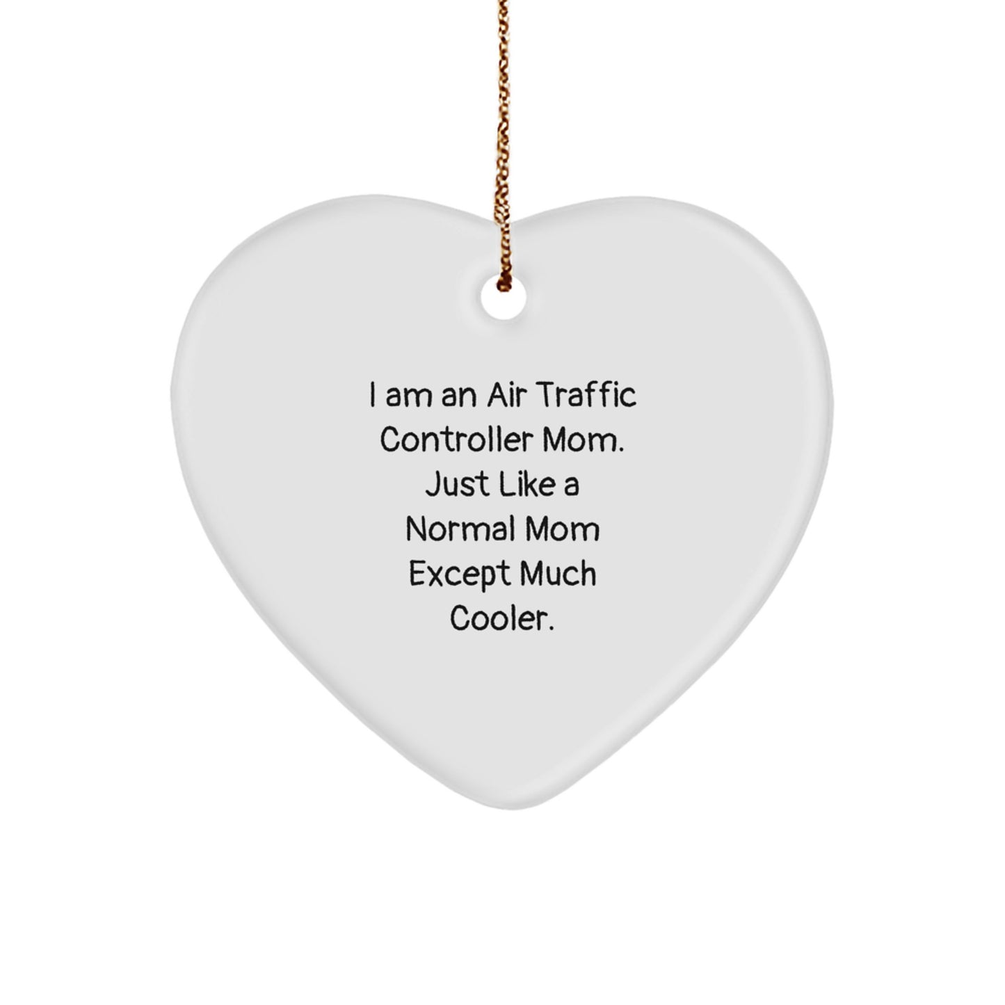 Christmas Gift for Her Air Traffic Controller Mom Ornament Present - Image 1