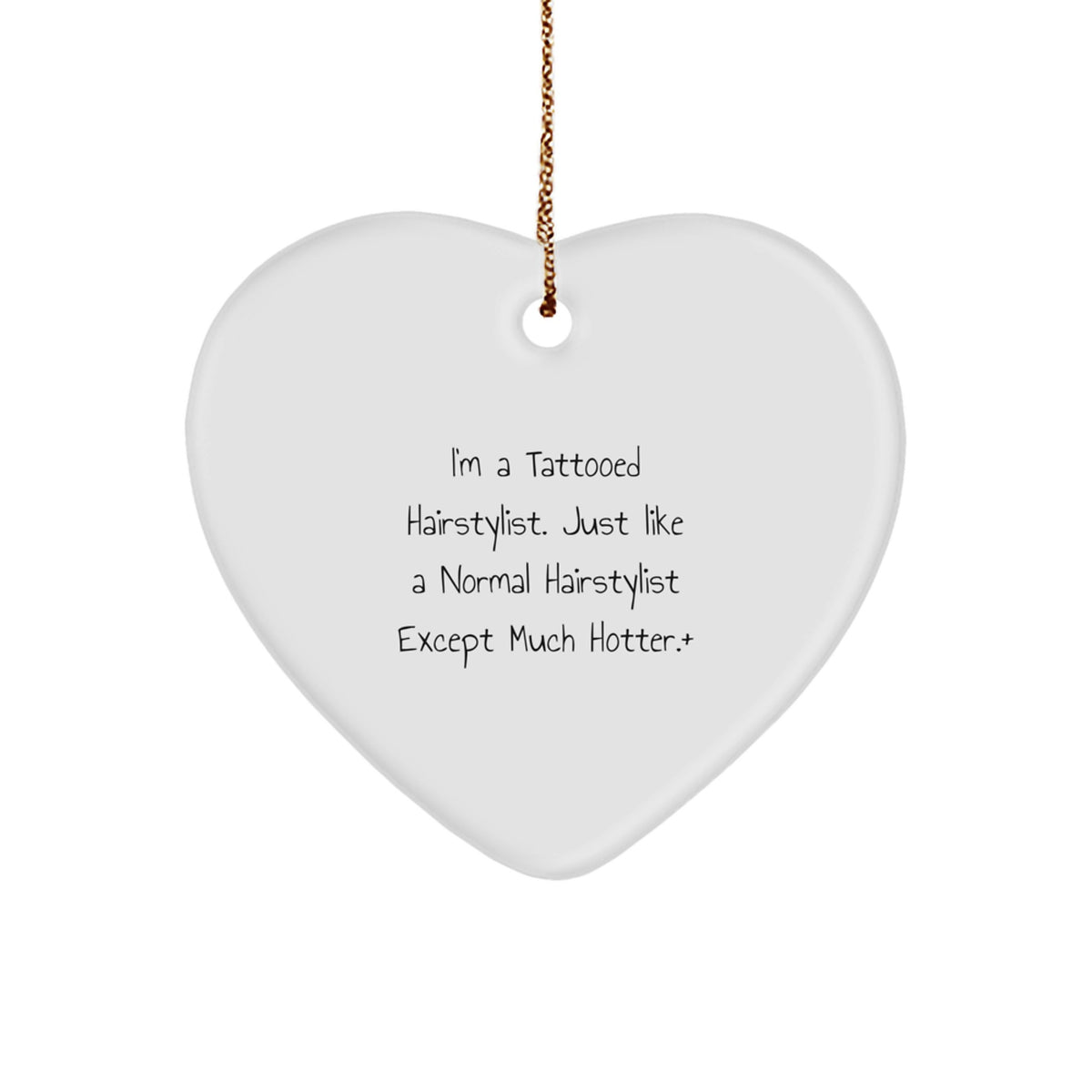 Christmas Gift for Her Hairstylist Heart Ornament Vibrant Present - Image 1