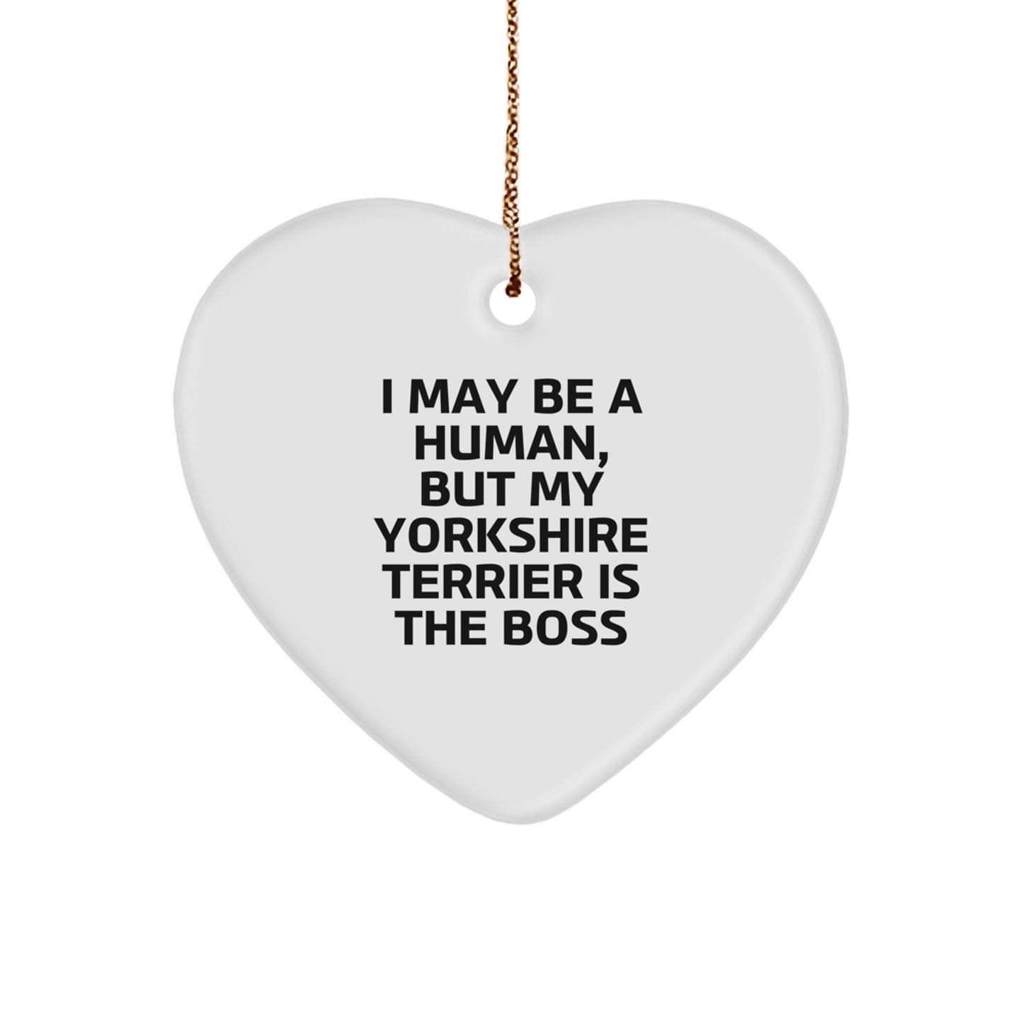 Funny Yorkshire Terrier Dog Gifts for Men, Funny Heart Ornament, Gifts from Men for Yorkshire Terrier Dog Lovers, Unique Christmas Unique Gifts - Image 1