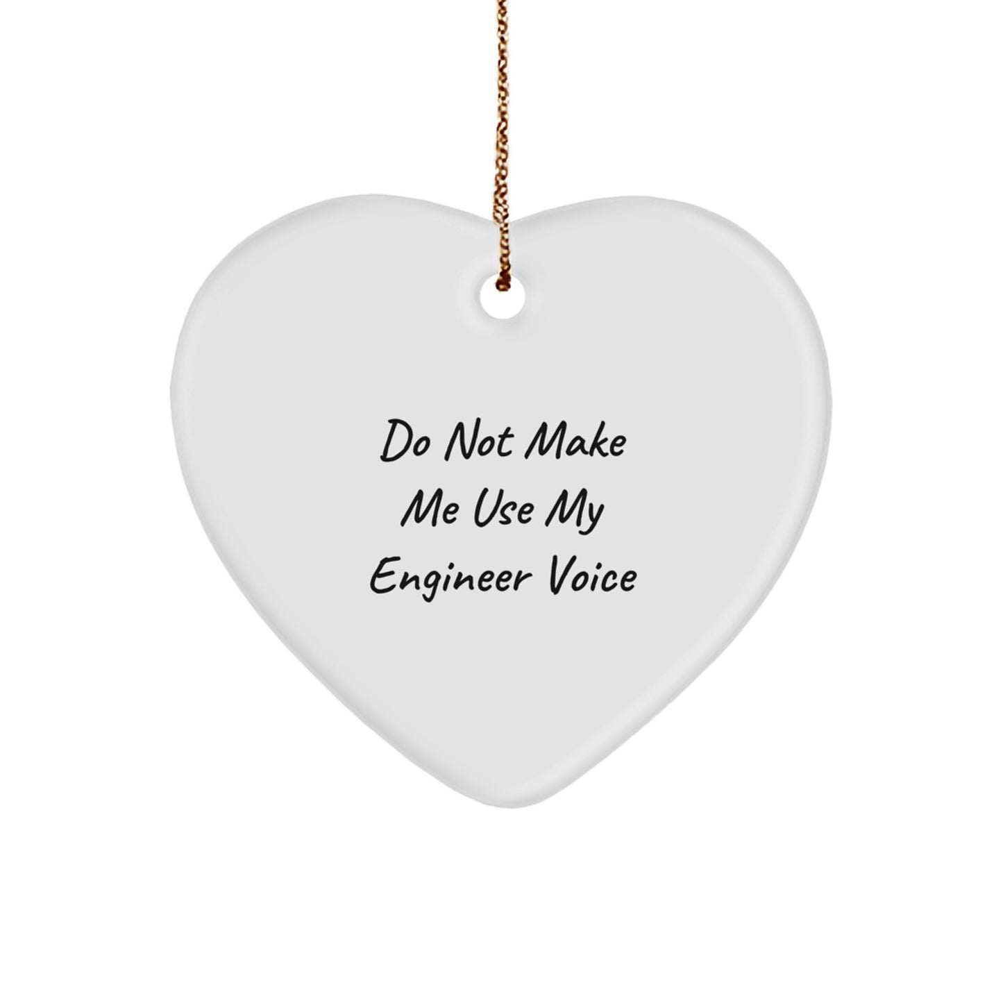 Funny Engineer Gifts from Family, Heart Ornament for Engineer Friends at Christmas Unique - Image 1