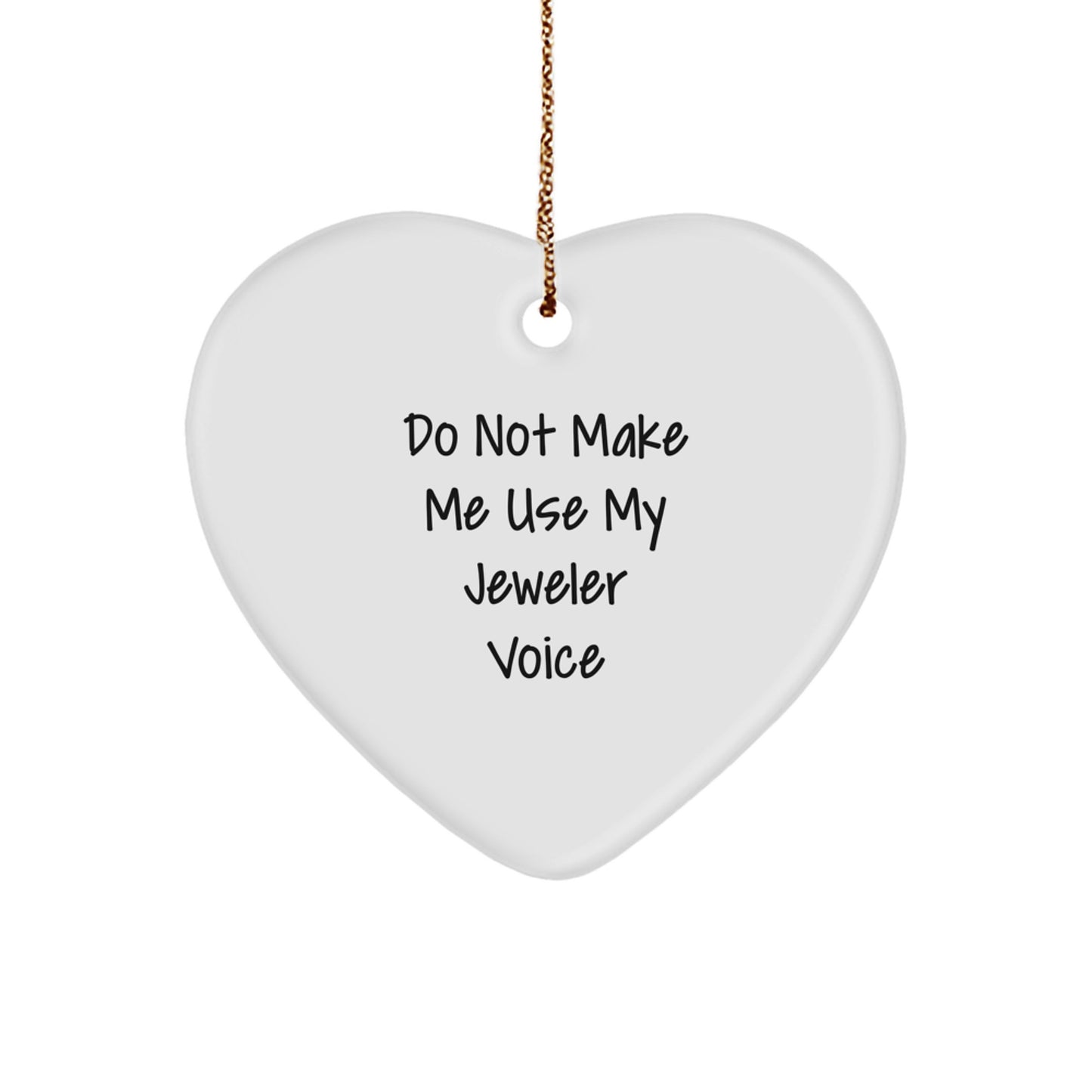 Funny Jeweler Heart Ornament Gifts from Men to Women Friends Coworkers Family for Christmas Unique Presents - Image 1