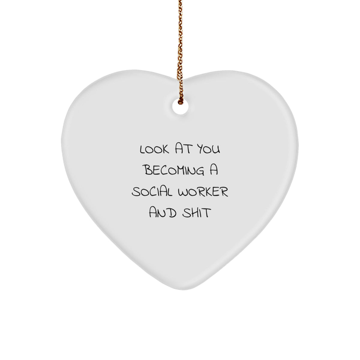 Social Worker Keepsake Christmas Ornament for Him Gift - Image 1