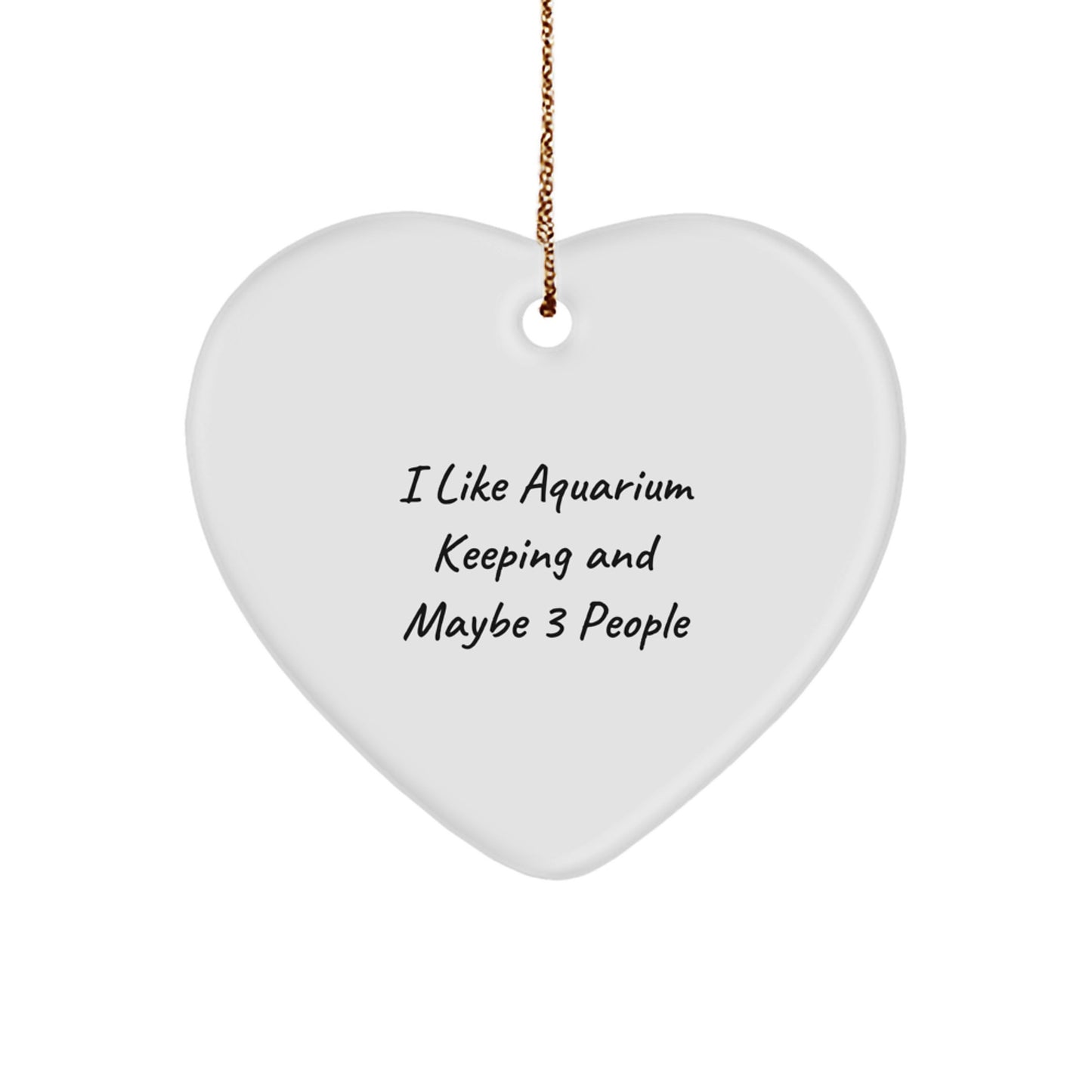 Funny Aquarium Keeping Heart Ornament Gifts from Friends for Aquarium Keeping Enthusiasts - Unique Christmas Decorations - Image 1