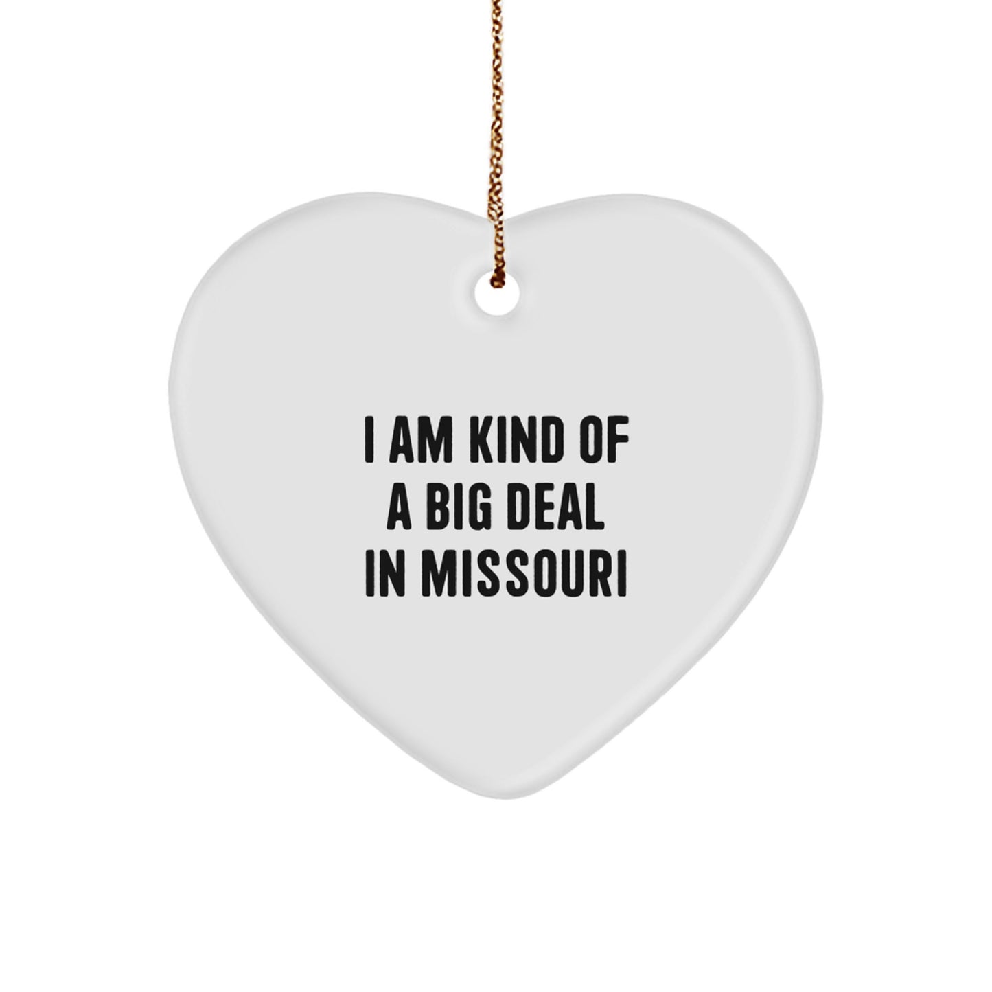 I'm Kind of a Prime Selection in Missouri Christmas Heart Ornament Gifts from Family - Image 1