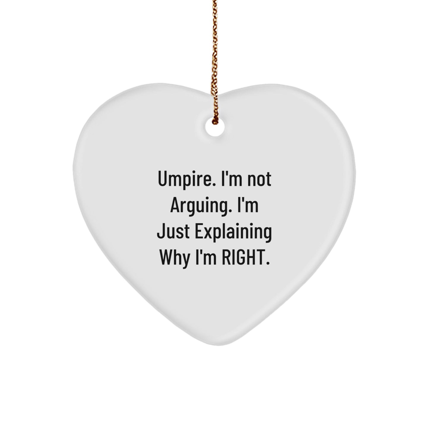 Umpire Keepsake Heartwood Classic Christmas Ornament for Him Gift - Image 1