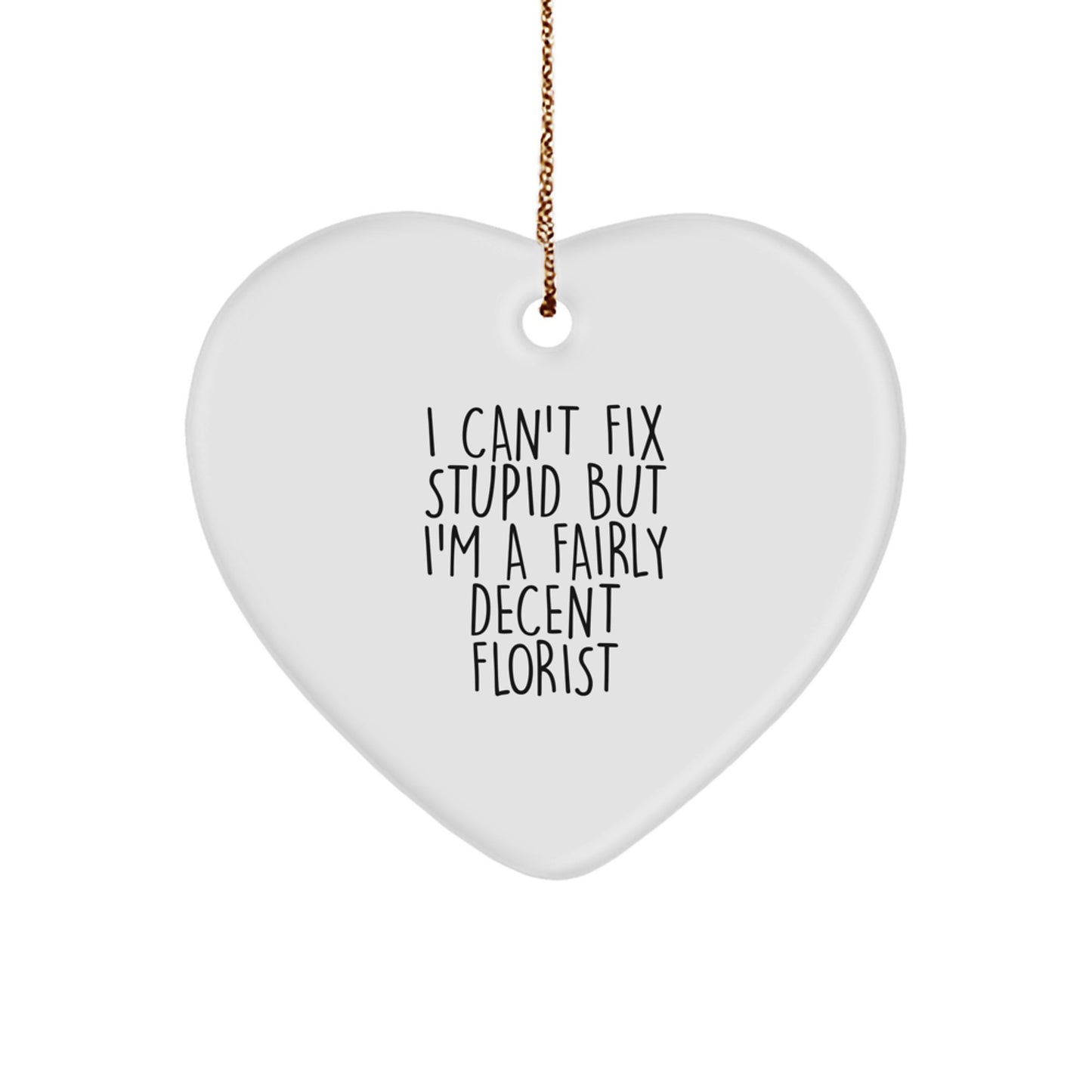 Funny Florist Gifts from Friends to Florists on Christmas Unique Ornament - Image 1