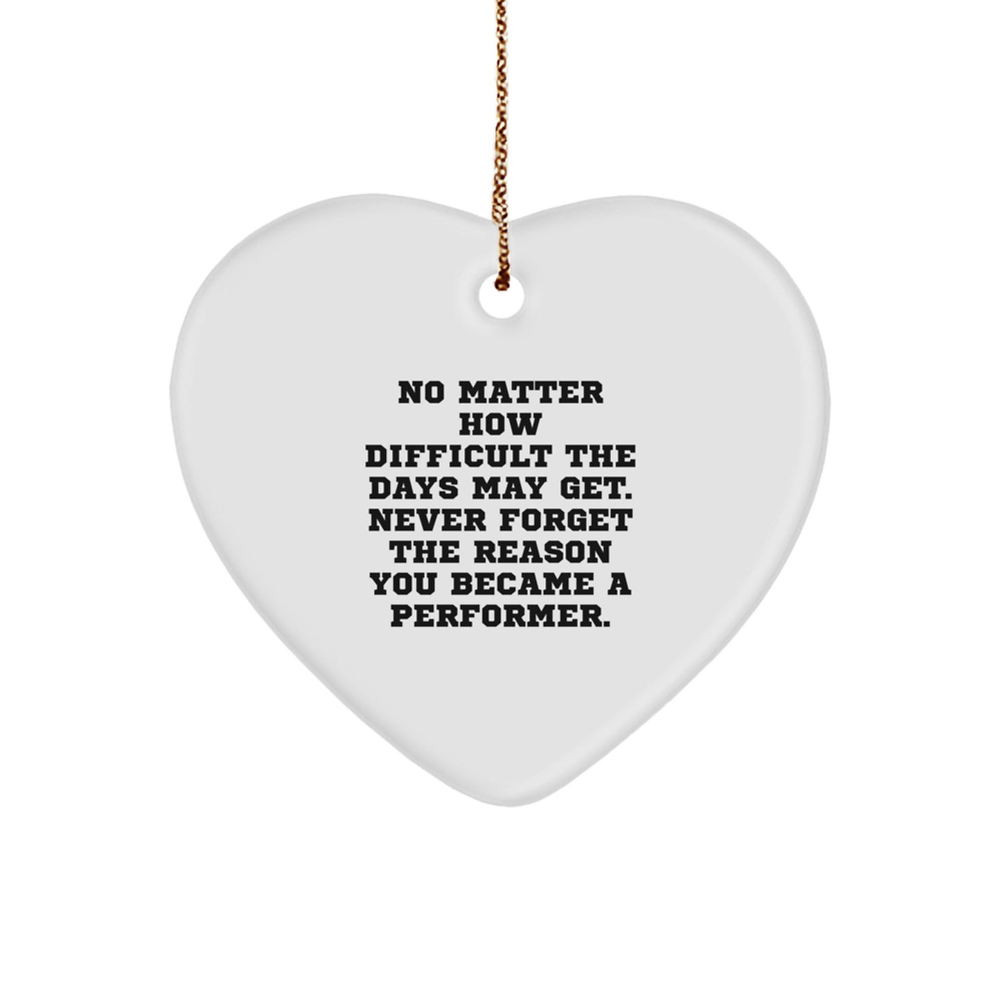 Unstoppable Performer Christmas Ornament for Friends Gift - Image 1