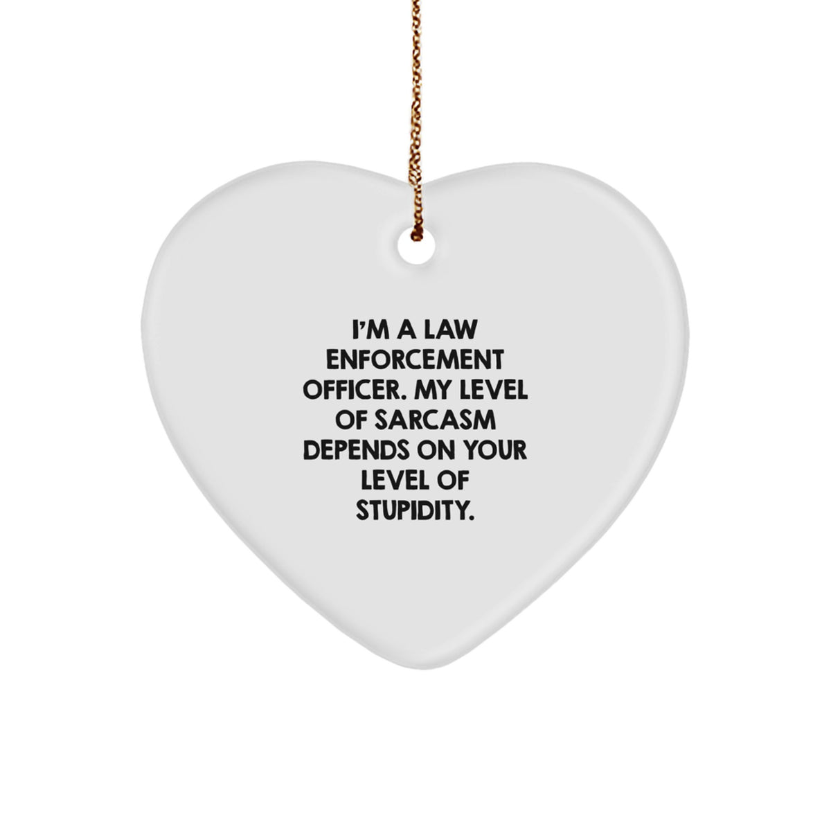 Christmas Unique Gift for Her Law Enforcement Officer Christmas Ornament - Image 1