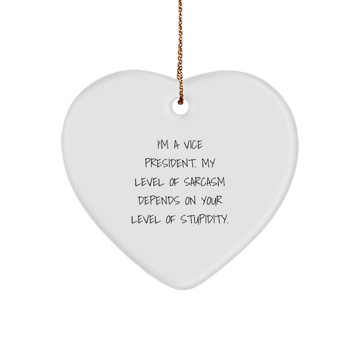 Vice President Keepsake Christmas Ornament for Him Surprise Gift - Image 1