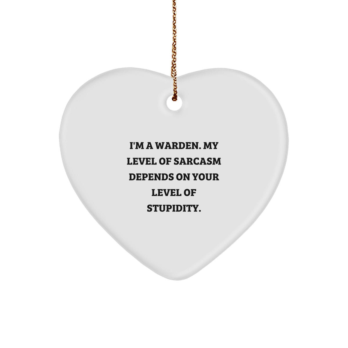 Warden Keepsake Christmas Ornament for Him Gift - Image 1