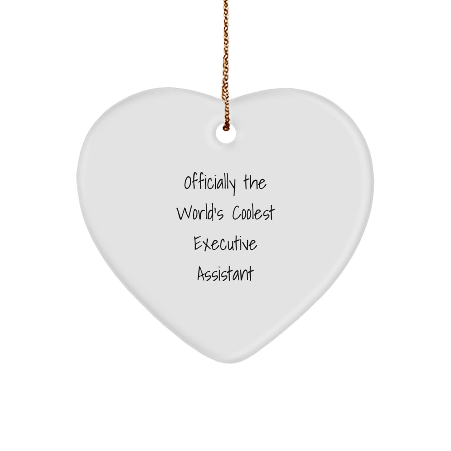 Spark Joy with Executive Assistant Heart Ornament Gift for Happy Kids - Image 1
