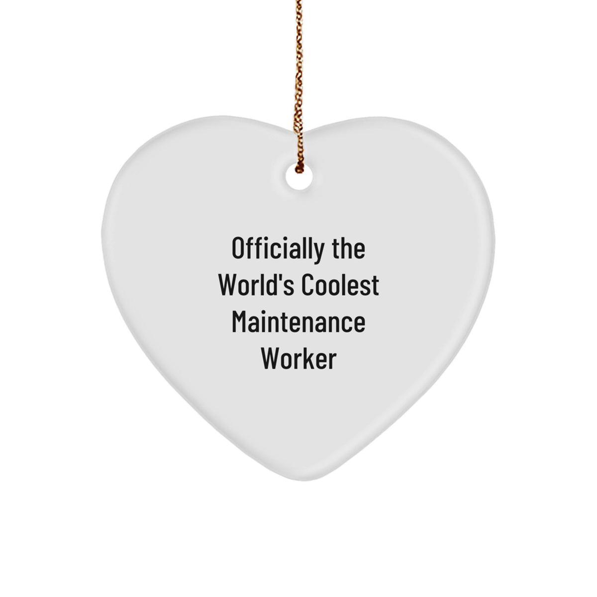 Witty Christmas Ornament Gift Officially The World's Coolest Maintenance - Image 1
