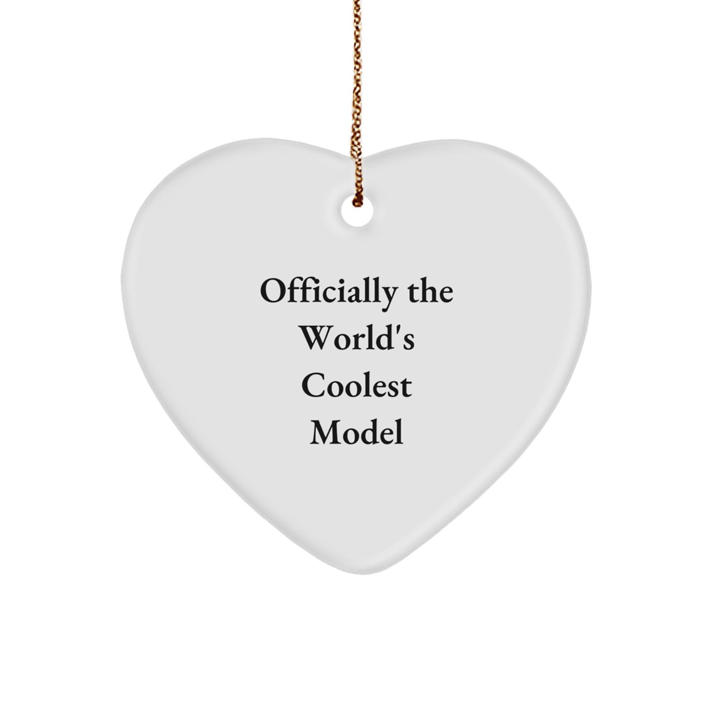 Model Christmas Ornament for Him Keepsake Gift Officially Coolest Model - Image 1