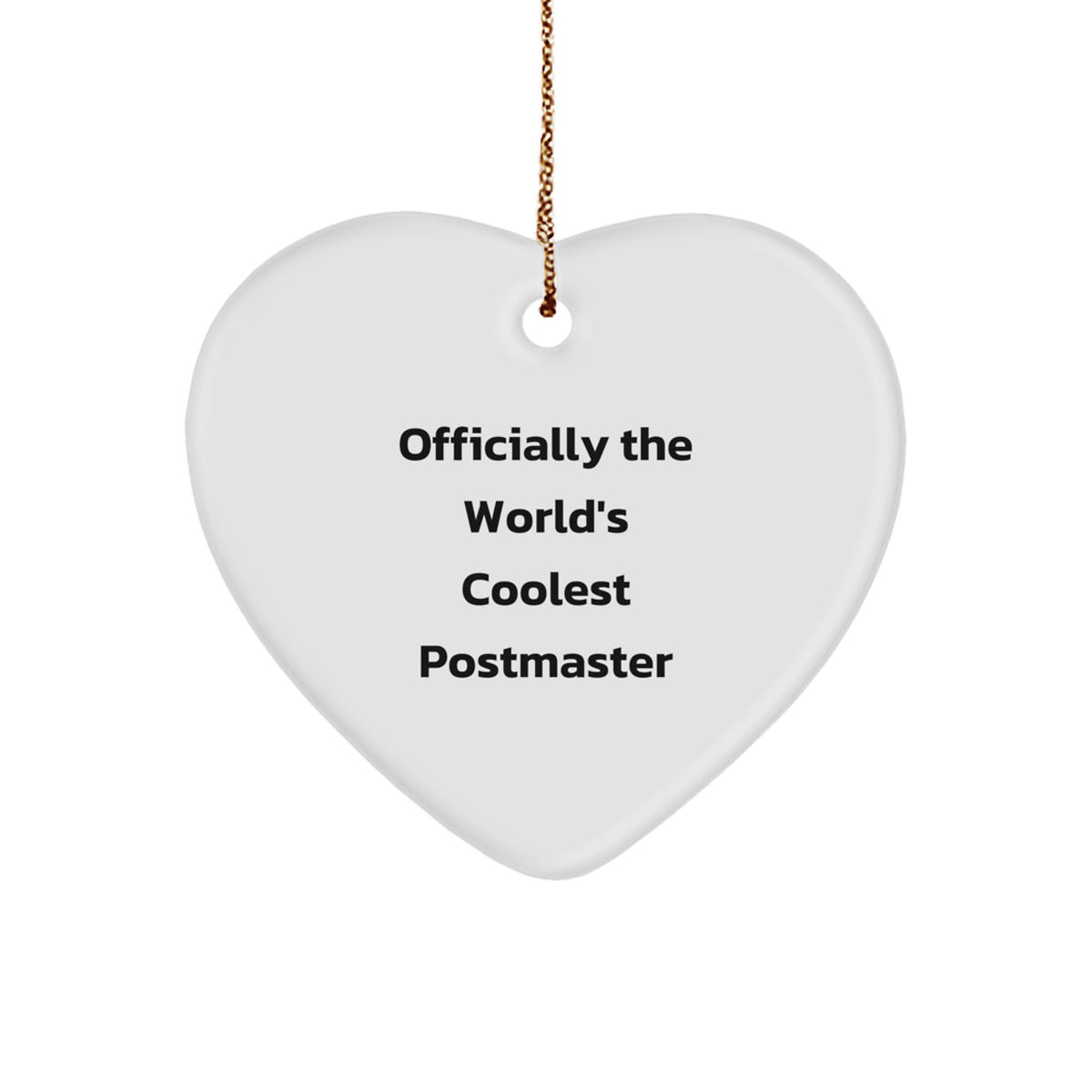 Postmaster Keepsake Christmas Ornament for Him Gift - Image 1