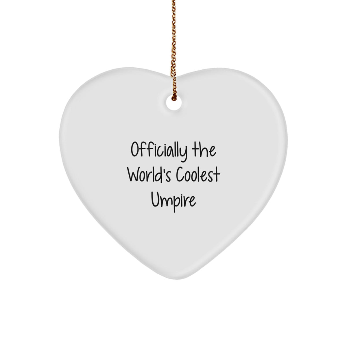 Officially Coolest Umpire Christmas Ornament Gift for Friends Novelty - Image 1