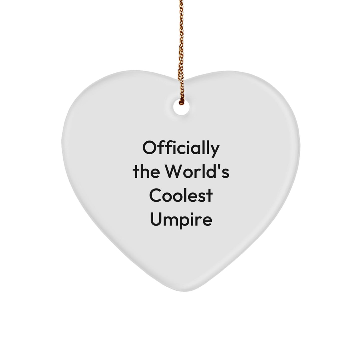 Umpire Christmas Ornament for Him Gift – The World's Coolest Umpire - Image 1