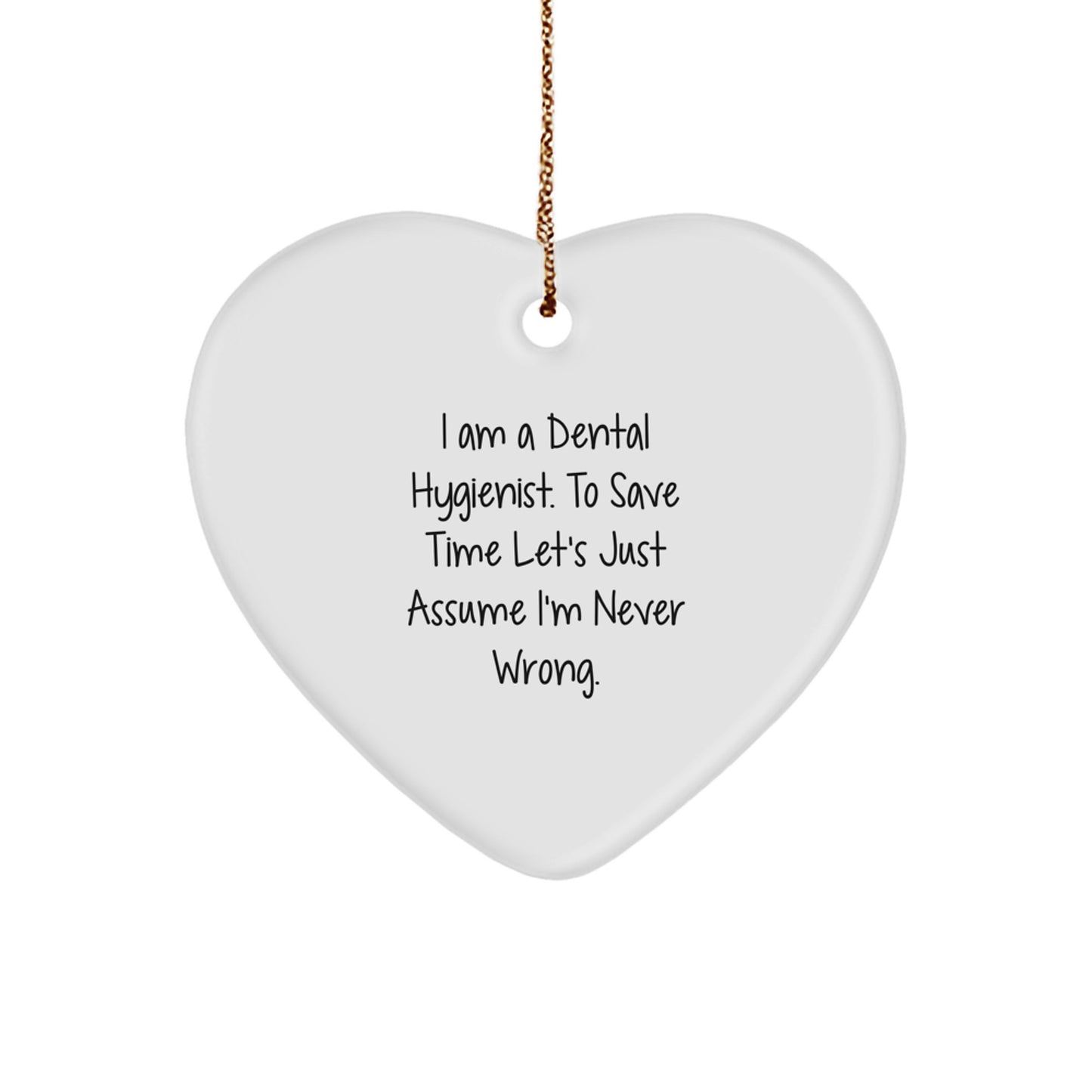 Christmas Gift for Her Dental Hygienist Keepsake Ornament Present - Image 1