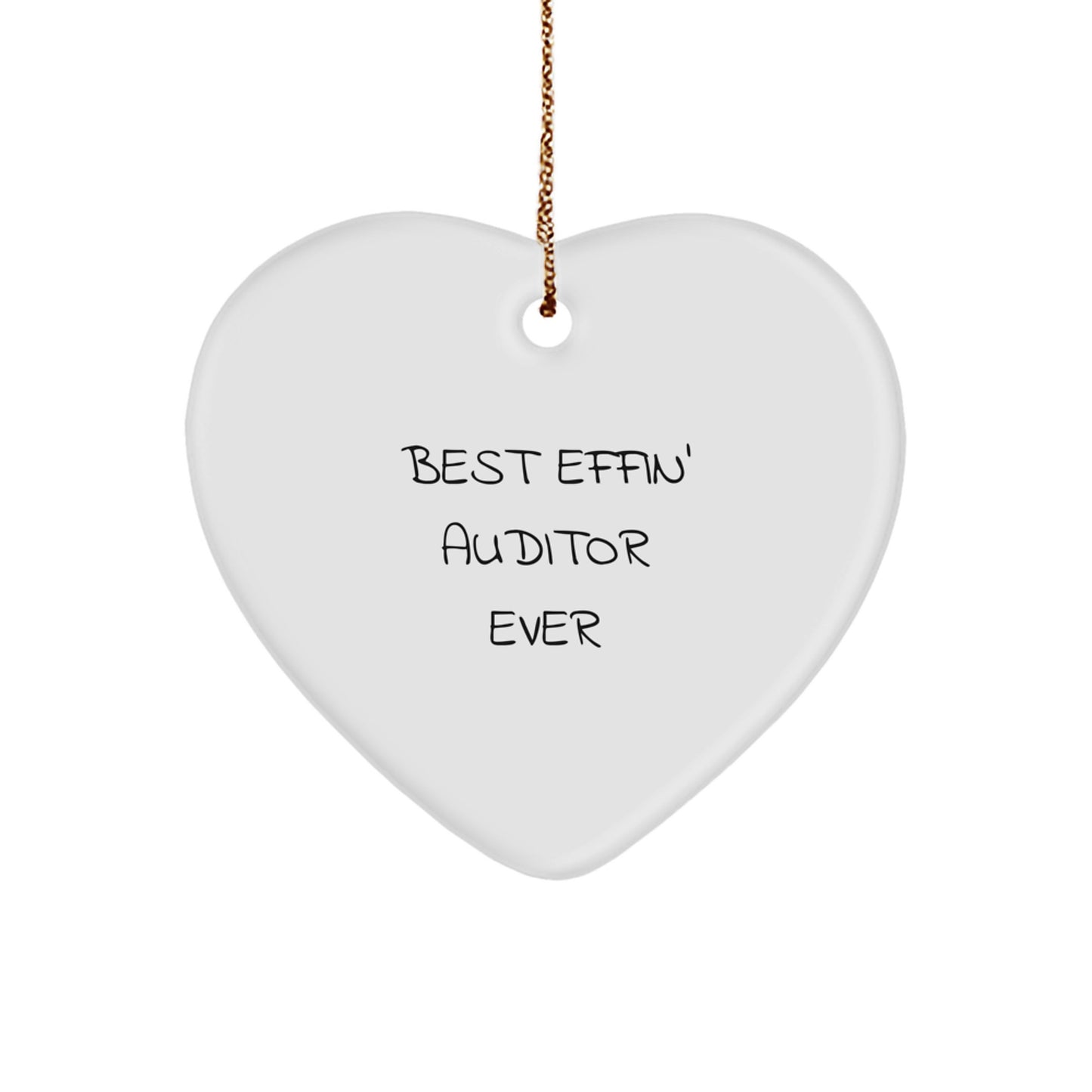 Funny Auditor Gifts for Men Unique Heart Ornament Christmas Memorable Presents from Friends - Image 1