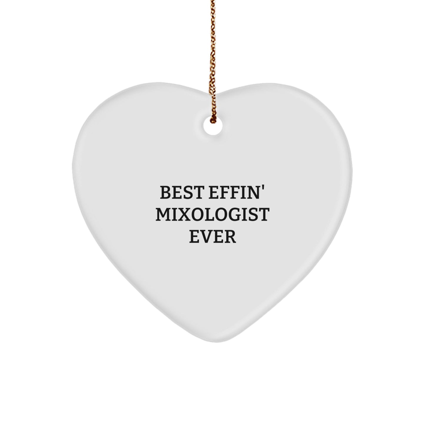 Mixologist Heart Ornament Christmas Unique Gift Unique Idea for Coworkers - Image 1