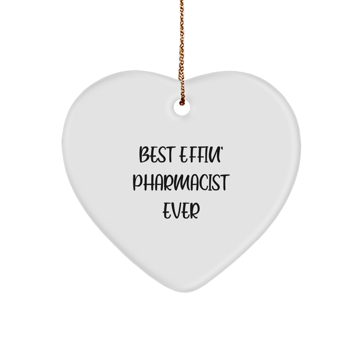 Funny Pharmacist Heart Ornament Gifts from Friends for Christmas Unique - Image 1
