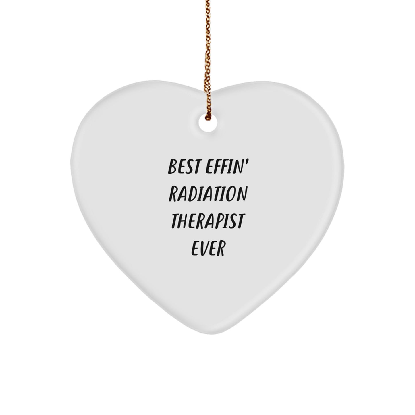 Christmas Gift for Her Radiation Therapist Heart Ornament Present - Image 1