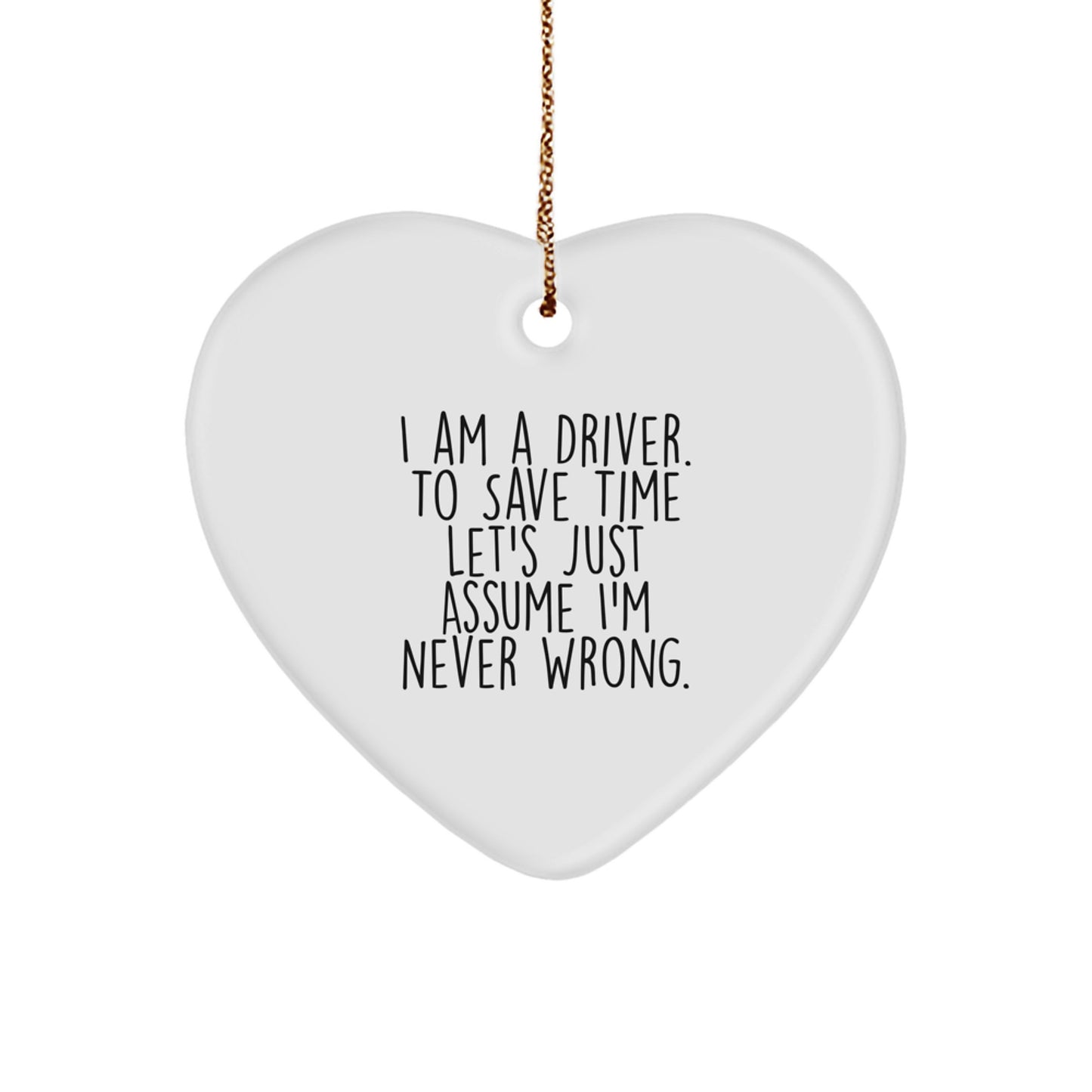 Driver Keepsake Christmas Ornament for Him Gift - Image 1