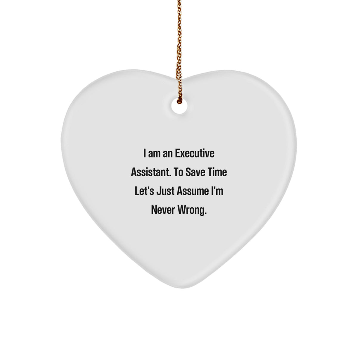 Executive Assistant Keepsake Christmas Ornament for Him Gift - Image 1