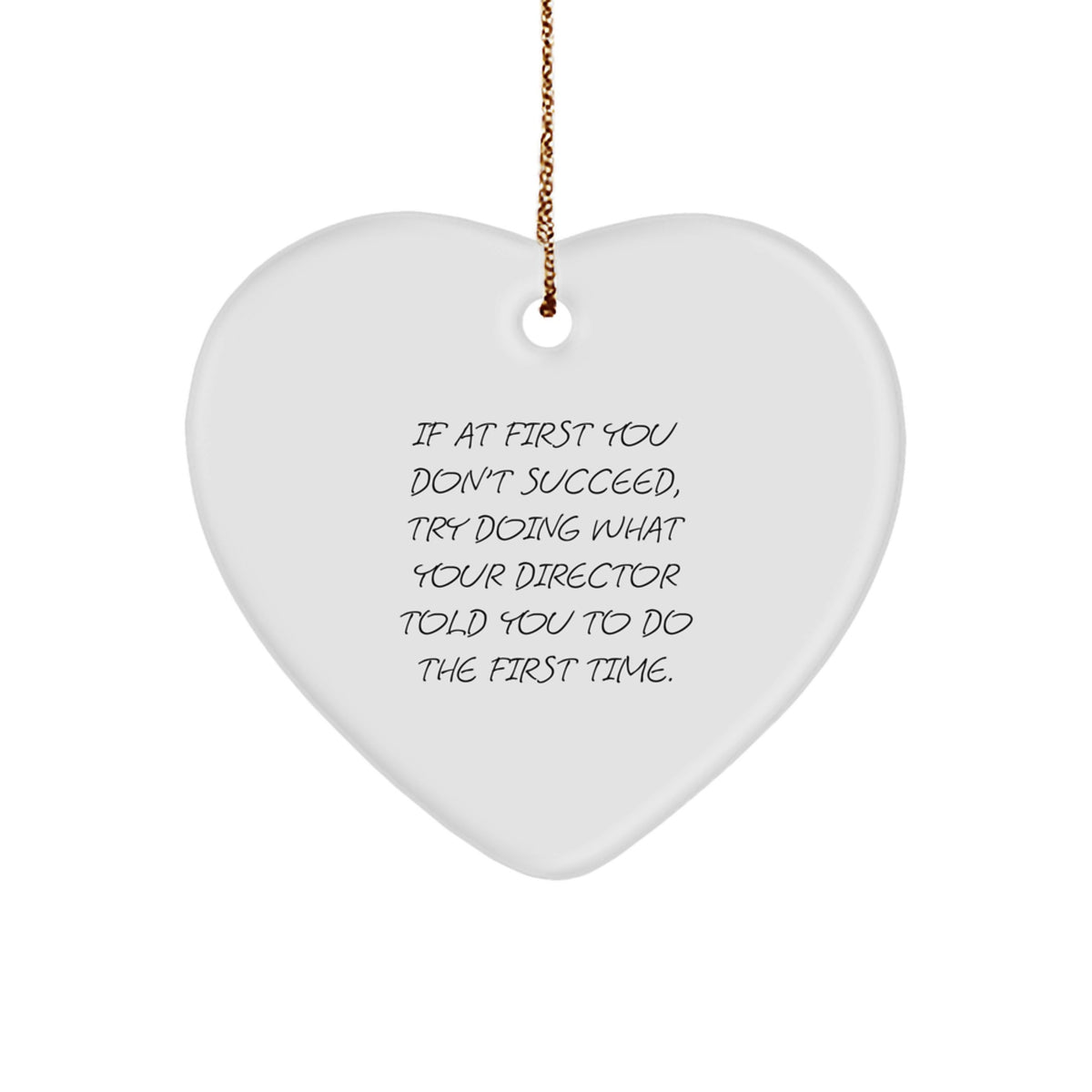 Christmas Gift for Her Director Keepsake Heart Ornament Present - Image 1
