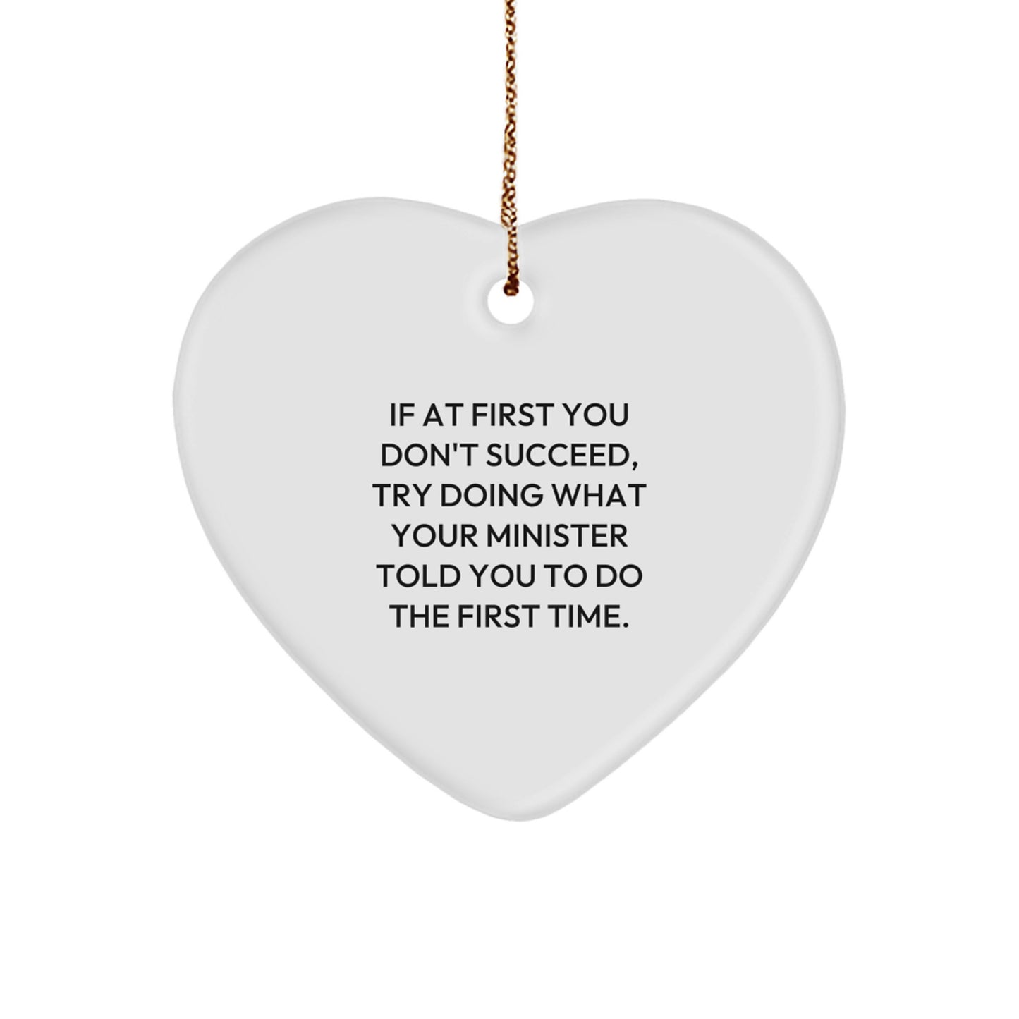 Minister Keepsake Christmas Ornament for Him Gift - Image 1